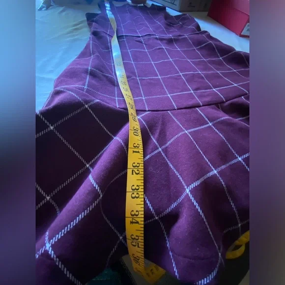 NWT Gap Ruffle Hem Plaid Dress - Picture 4 of 7